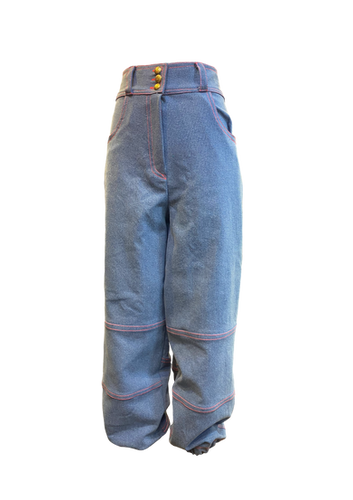 Cargo Denim Pants (WITHOUT SIDE FLAP POCKETS) | SHIVANII